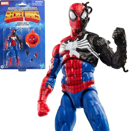 Marvel Legends Secret Wars – Spider‑Man (Alien Costume) – Hasbro – 6" Figure