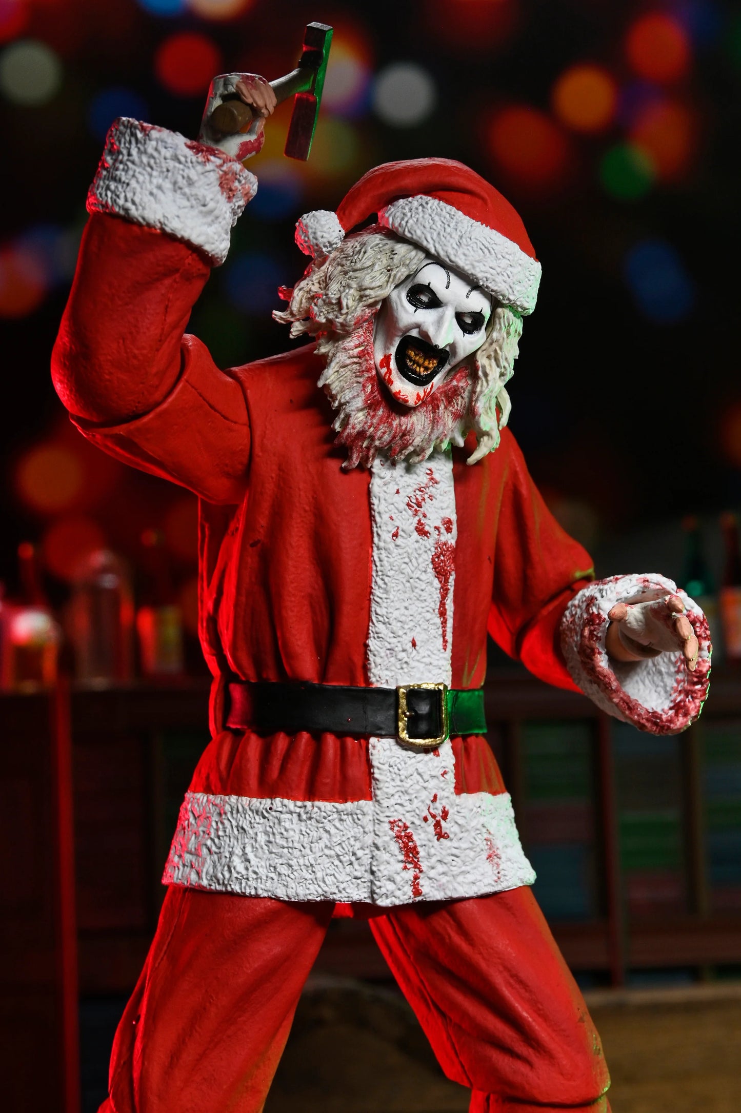 NECA Terrifier 3 – Art the Clown Ultimate 7-Inch Action Figure (Bloody Santa Suit)