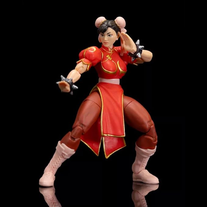 Jada Toys Street Fighter – Chun‑Li (Final Challenge Edition, Red Variant) | 6” Action Figure