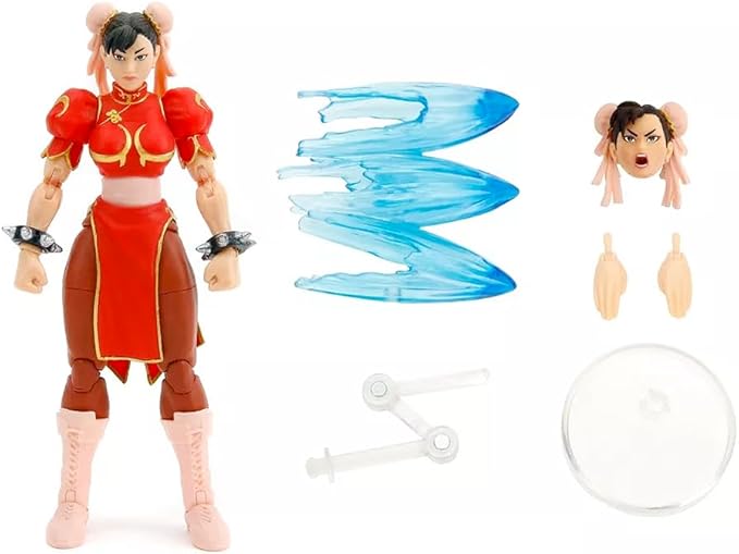 Jada Toys Street Fighter – Chun‑Li (Final Challenge Edition, Red Variant) | 6” Action Figure