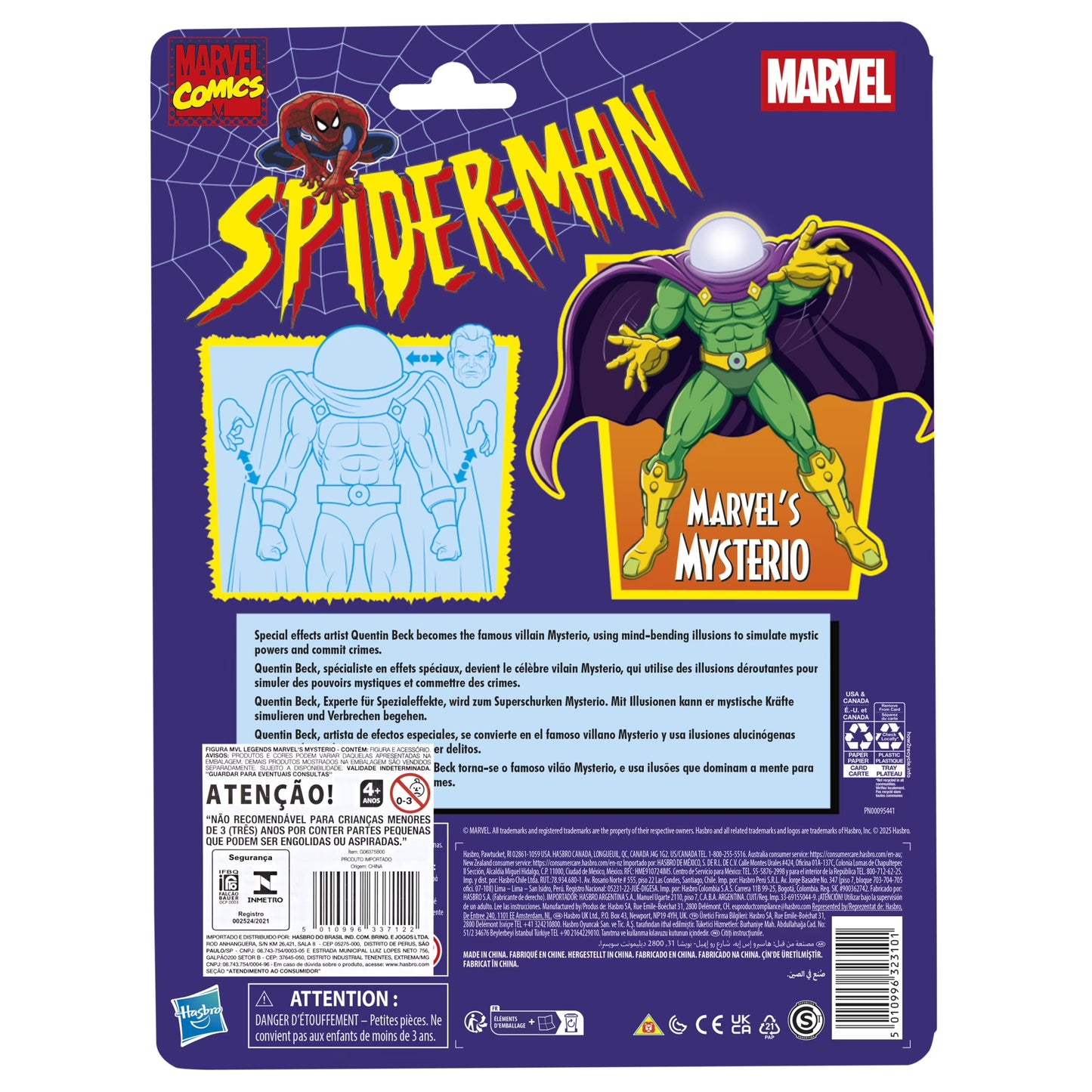 Marvel Legends Series Marvel's Mysterio – Retro Spider-Man Action Figure