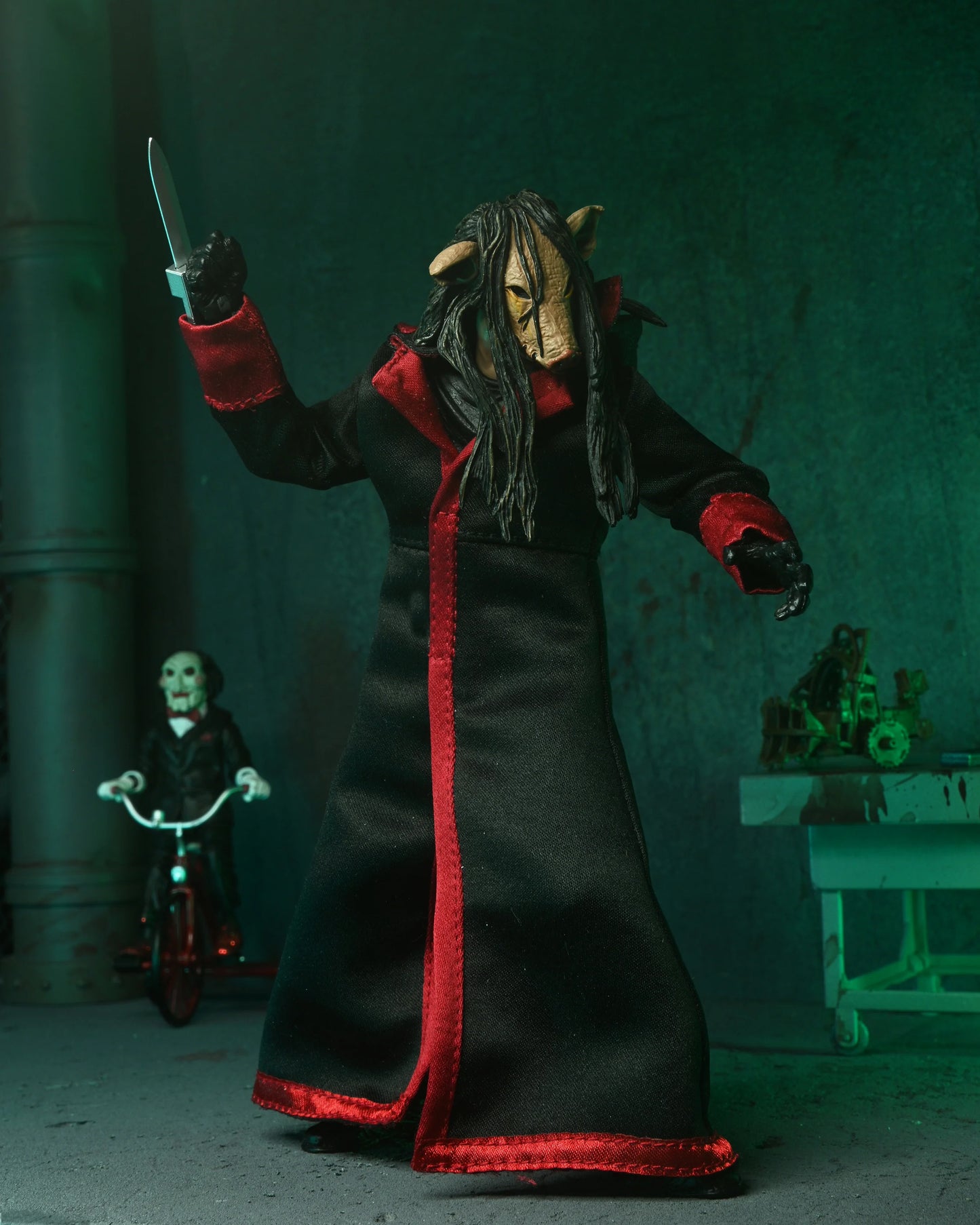 Jigsaw John Kramer & Billy Puppet SAW Figure Set  NECA