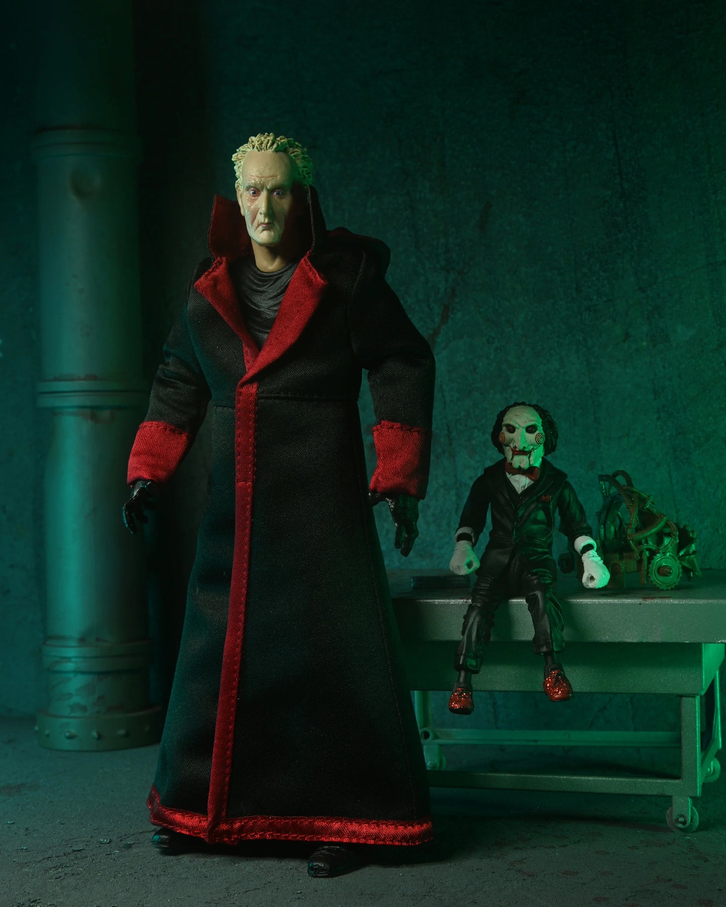Jigsaw John Kramer & Billy Puppet SAW Figure Set  NECA