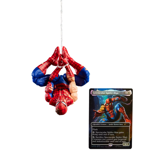 Battle-Damaged Spider-Man Magic: The Gathering Marvel Legends Figure
