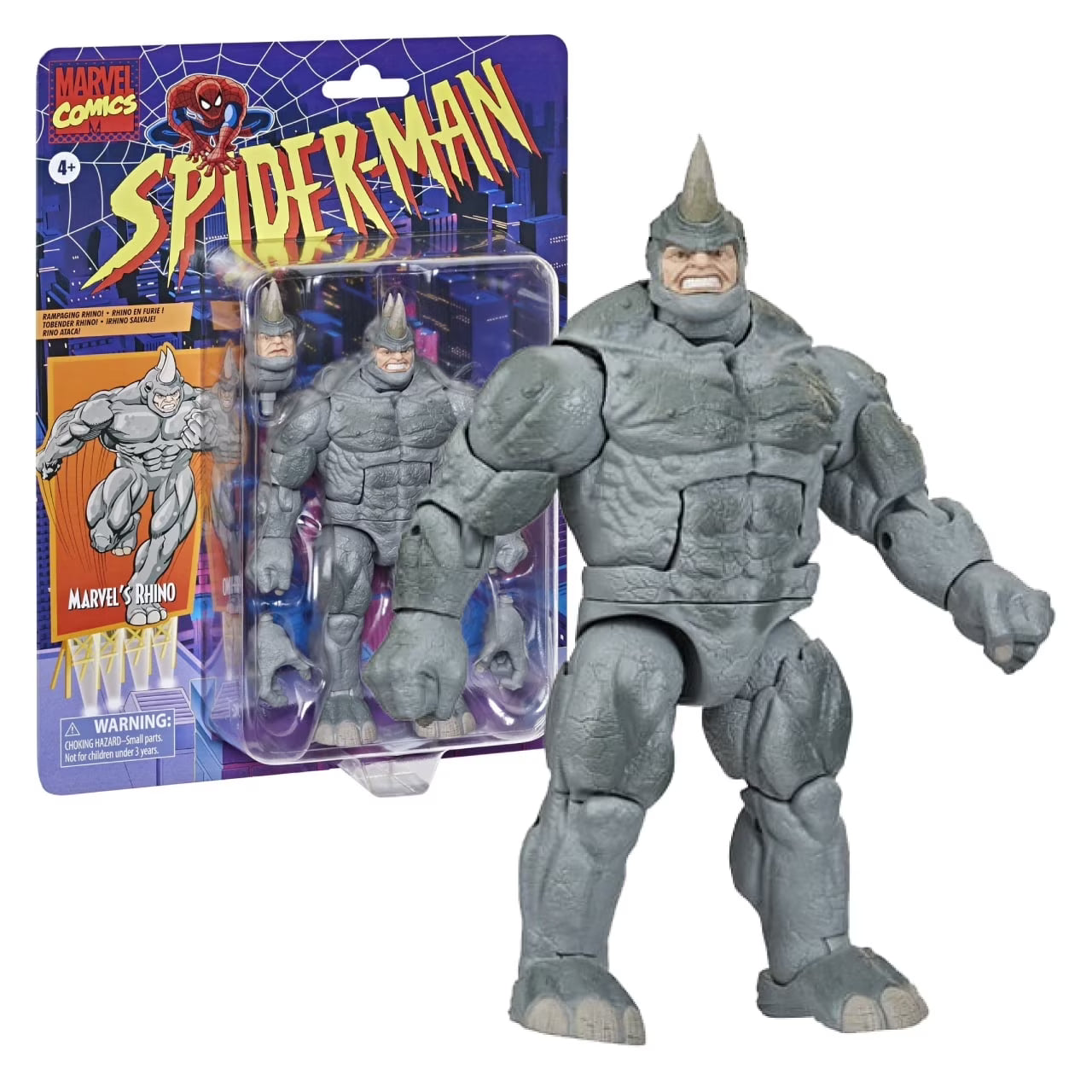 Rhino 6-Inch Action Figure  Marvel Retro Spider-Man Series